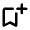 Bookmark Add Icon from Rounded Line - Material Pro Set