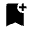 Bookmark Add Fill Icon from Outlined Fill - Material Symbols Set