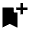 Bookmark Add Fill Icon from Sharp Fill - Material Pro Set