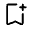 Bookmark Add Icon from Rounded Line - Material Symbols Set