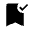 Bookmark Added Fill Icon from Outlined Fill - Material Symbols Set