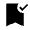 Bookmark Added Fill Icon from Sharp Fill - Material Symbols Set