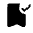 Bookmark Added Fill Icon from Rounded Fill - Material Symbols Set