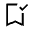 Bookmark Added Icon from Sharp Line - Material Symbols Set