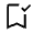 Bookmark Added Icon from Outlined Line - Material Symbols Set