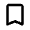 Bookmark Icon from Rounded Line - Material Pro Set