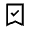 Bookmark Check Icon from Sharp Line - Material Symbols Set