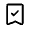 Bookmark Check Icon from Rounded Line - Material Symbols Set