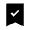 Bookmark Check Fill Icon from Sharp Fill - Material Symbols Set