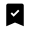 Bookmark Check Fill Icon from Outlined Fill - Material Symbols Set