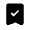 Bookmark Check Fill Icon from Rounded Fill - Material Symbols Set