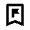 Bookmark Flag Icon from Outlined Line - Material Pro Set