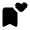 Bookmark Heart Fill Icon from Rounded Fill - Material Pro Set