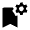 Bookmark Setting Gear Fill Icon from Outlined Fill - Material Pro Free Set