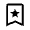 Bookmark Star Icon from Outlined Line - Material Symbols Set