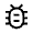 Bug Report Icon from Sharp Line - Material Symbols Set