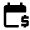 Calendar Payment Fill Icon from Outlined Fill - Material Pro Set