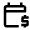 Calendar Payment Icon from Outlined Line - Material Pro Set
