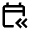 Calendar Previous Events Icon from Outlined Line - Material Pro Set