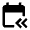 Calendar Previous Events Fill Icon from Outlined Fill - Material Pro Set