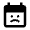 Calendar Sad Fill Icon from Outlined Fill - Material Pro Set