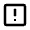 Error Square Icon from Outlined Line - Material Pro Set