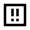 Error Square Medium Icon from Sharp Line - Material Pro Free Set