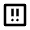 Error Square Medium Icon from Outlined Line - Material Pro Free Set