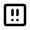 Error Square Medium Icon from Rounded Line - Material Pro Free Set