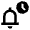 Notification Clock Icon from Outlined Line - Material Pro Free Set