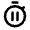Timer Pause Icon from Rounded Line - Material Pro Free Set