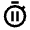 Timer Pause Icon from Sharp Line - Material Pro Free Set
