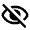 Visibility Off Icon from Rounded Line - Material Pro Free Set