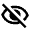 Visibility Off Icon from Outlined Line - Material Pro Free Set