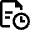 Text Document Clock Icon from Nova Line Set