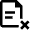 Text Document Cross Remove Icon from Nova Line Set