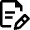 Text Document Edit Icon from Nova Line Set