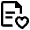 Text Document Favorite Heart Icon from Nova Line Set