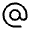 Alternate Email Fill Icon from Rounded Fill - Material Symbols Set