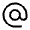 Alternate Email Fill Icon from Sharp Fill - Material Symbols Set