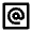 Alternate Email Square Icon from Outlined Line - Material Pro Set