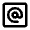 Alternate Email Square Icon from Rounded Line - Material Pro Set