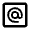 Alternate Email Square Icon from Outlined Line - Material Pro Set