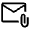 Attach Email Icon from Outlined Line - Material Symbols Set