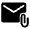 Attach Email Fill Icon from Rounded Fill - Material Symbols Set