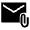 Attach Email Fill Icon from Sharp Fill - Material Symbols Set