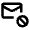 Block Email Icon from Rounded Line - Material Pro Set