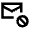 Block Email Icon from Sharp Line - Material Pro Set