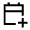 Calendar Add On Icon from Sharp Line - Material Symbols Set