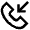 Call Arrow Down Left Icon from Atlas Line Set